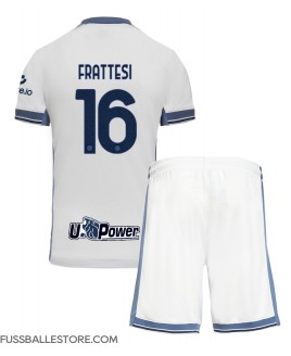 Günstige Inter Milan Davide Frattesi #16 Auswärts Trikotsatzt Kinder 2024-25 Kurzarm (+ Kurze Hosen)